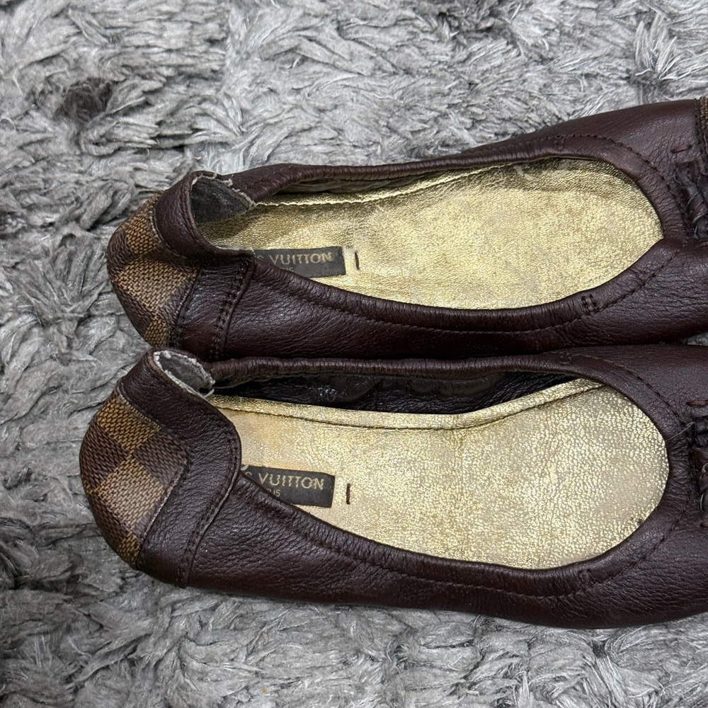 Louis Vuitton Brown Ballet Flats - Picture 4 of 11